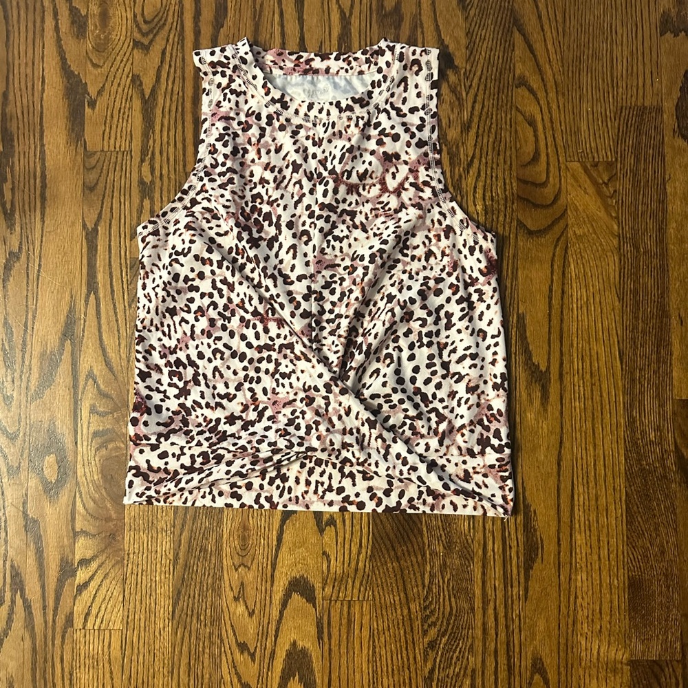 Leopard Print Sleeveless Top